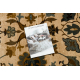 Tapis en laine OMEGA AMALFI fleurs kamel marron 