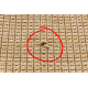 Alfombra MIMO 5979 sisal exterior beige obscuro - PRODUCTO DE SEGUNDA CLASE