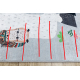 Tapis lavable BAMBINO 2160 Rues, village indien, animaux pour enfants, antidérapant gris - PRODUIT DE DEUXIÈME QUALITÉ