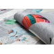 BAMBINO 2160 washing carpet Streets, Indian village, animals for children anti-slip grey - SECOND-RATE PRODUCT