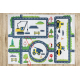 BAMBINO 2223 washing carpet Streets, cars for children anti-slip cream - SECOND-RATE PRODUCT