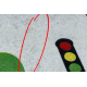 BAMBINO 2223 Waschteppich Straßen, Autos für Kinder Anti-Rutsch creme - ZWEITKLASSIGES PRODUKT