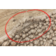 Wollteppich TAHAR 99005C beige - HANDGEWEBT Schlinge, uniform - ZWEITKLASSIGES PRODUKT
