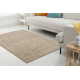 Wollteppich TAHAR 99005C beige - HANDGEWEBT Schlinge, uniform - ZWEITKLASSIGES PRODUKT