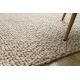 Wool carpet TAHAR 99005C beige - HAND-WOVEN loop, uniform - SECOND-RATE PRODUCT
