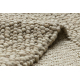 Wollteppich TAHAR 99005C beige - HANDGEWEBT Schlinge, uniform - ZWEITKLASSIGES PRODUKT
