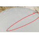 Teppich TIMO 5979 Kreis SISAL draussen Rahmen weiß - ZWEITKLASSIGES PRODUKT