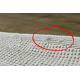 Teppich TIMO 5979 Kreis SISAL draussen Rahmen weiß - ZWEITKLASSIGES PRODUKT