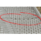 Teppich TIMO 5979 Kreis SISAL draussen Rahmen weiß - ZWEITKLASSIGES PRODUKT