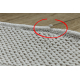 Teppich TIMO 5979 Kreis SISAL draussen Rahmen weiß - ZWEITKLASSIGES PRODUKT