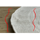 Teppich TIMO 5979 Kreis SISAL draussen Rahmen weiß - ZWEITKLASSIGES PRODUKT