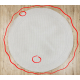 Carpet TIMO 5979 circle SISAL outdoor frame white - SECOND-RATE PRODUCT