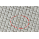 Teppich TIMO 5979 Kreis SISAL draussen Rahmen weiß - ZWEITKLASSIGES PRODUKT