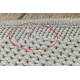 Carpet TIMO 5979 circle SISAL outdoor frame white - SECOND-RATE PRODUCT