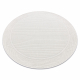 Carpet TIMO 5979 circle SISAL outdoor frame white - SECOND-RATE PRODUCT