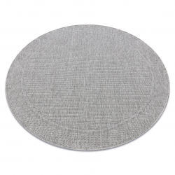 Matta TIMO 5979 circle SISAL utomhus frame light grå - ANDRA-KLASSEN PRODUKT