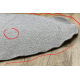 Teppich TIMO 5979 Kreis SISAL draussen Rahmen hellgrau - ZWEITKLASSIGES PRODUKT