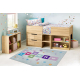 BAMBINO 1075 washing carpet hopscotch, numbers for children anti-slip - green - SECOND-RATE PRODUCT