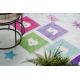 BAMBINO 1075 Waschteppich Himmel, Zahlen für Kinder Anti-Rutsch - grün - ZWEITKLASSIGES PRODUKT