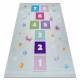 BAMBINO 1075 Waschteppich Himmel, Zahlen für Kinder Anti-Rutsch - grün - ZWEITKLASSIGES PRODUKT