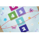 BAMBINO 1075 washing carpet hopscotch, numbers for children anti-slip - green - SECOND-RATE PRODUCT