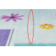 BAMBINO 1075 washing carpet hopscotch, numbers for children anti-slip - green - SECOND-RATE PRODUCT