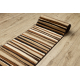 Tapis de couloir ROYAL 5374 RAYURES ONDULÉES beige / marron