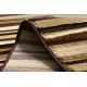 Alfombra de pasillo ROYAL 5374 ONDAS RAYAS beige / marrón