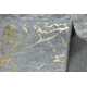 MIRO 11111.2108 tapijt wasbaar marmer, glamour antislip - creme / goud - TWEEDE-KLASSE PRODUCT