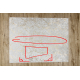 MIRO 11111.2108 tapijt wasbaar marmer, glamour antislip - creme / goud - TWEEDE-KLASSE PRODUCT