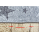 JUNIOR 51798.804 tapijt wasbaar Sterren voor kinderen antislip - grijs - TWEEDE-KLASSE PRODUCT