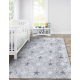 JUNIOR 51798.804 tapijt wasbaar Sterren voor kinderen antislip - grijs - TWEEDE-KLASSE PRODUCT