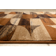 Tapis de couloir ROYAL H387 GÉOMÉTRIQUE marron / moutarde