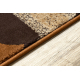 Alfombra de pasillo ROYAL H387 GEOMÉTRICO marrón / mostaza