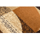 Alfombra de pasillo ROYAL H387 GEOMÉTRICO marrón / mostaza