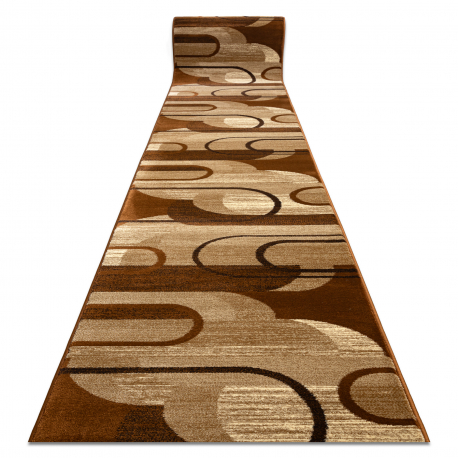 Tapis de couloir ROYAL HE405 GÉOMÉTRIQUE marron / crème