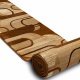 Alfombra de pasillo ROYAL HE405 GEOMÉTRICO marrón / crema