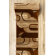Chodnik HEAT-SET ROYAL HE405 GEOMETRYCZNY brąz / krem