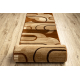 Alfombra de pasillo ROYAL HE405 GEOMÉTRICO marrón / crema