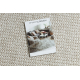 Carpet CASABLANCA LOOP circle white / beige loop, soft - SECOND-RATE PRODUCT