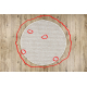 Carpet CASABLANCA LOOP circle white / beige loop, soft - SECOND-RATE PRODUCT