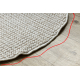 Carpet CASABLANCA LOOP circle white / beige loop, soft - SECOND-RATE PRODUCT