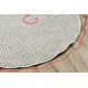 Carpet CASABLANCA LOOP circle white / beige loop, soft - SECOND-RATE PRODUCT