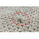 Carpet CASABLANCA LOOP circle white / beige loop, soft - SECOND-RATE PRODUCT