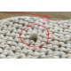Carpet CASABLANCA LOOP circle white / beige loop, soft - SECOND-RATE PRODUCT