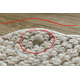 Carpet CASABLANCA LOOP circle white / beige loop, soft - SECOND-RATE PRODUCT