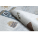 Tapis BONO 9207 cercle des rues, ville, chantier de construction crème / gris clair - PRODUIT DE DEUXIÈME QUALITÉ 