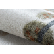 Tapis BONO 9207 cercle des rues, ville, chantier de construction crème / gris clair - PRODUIT DE DEUXIÈME QUALITÉ 