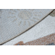Tapis BONO 9207 cercle des rues, ville, chantier de construction crème / gris clair - PRODUIT DE DEUXIÈME QUALITÉ 