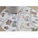 Carpet BONO 9207 circle Streets, city, construction site cream / light grey - SECOND-RATE PRODUCT